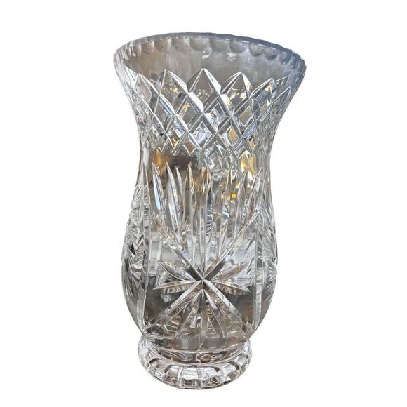Vintage Crystal vase sunburst design - Picture 4 of 16